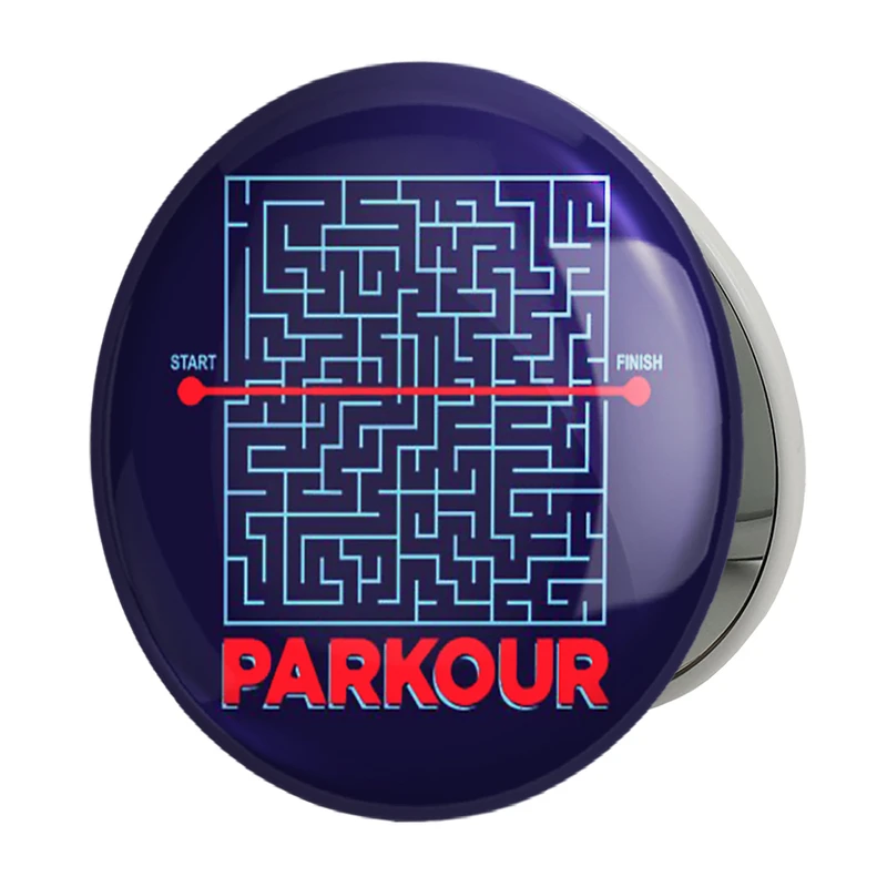 آینه جیبی خندالو طرح پارکور مدل تاشو کد 30389