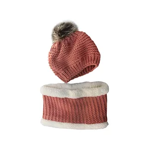 ست کلاه و شال گردن بافتنی کد 6063