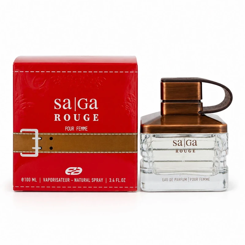 ادوپرفیوم زنانه عماد آرا مدل Saga Baccarat Rouge 540 با رایحه گرم حجم 100 میلی‌لیتر