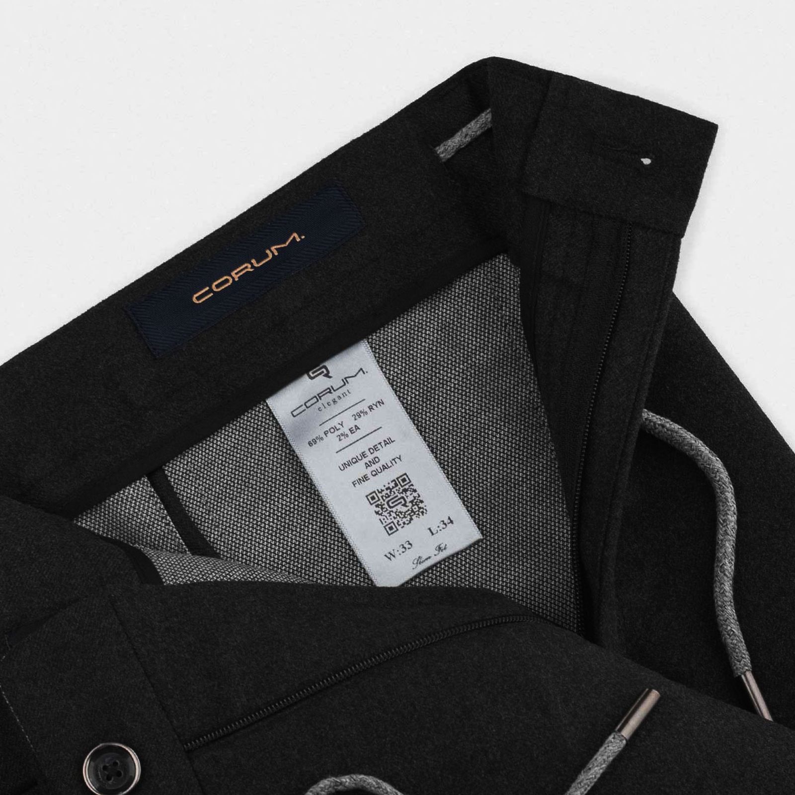 شلوار جذب مردانه کروم مدل پارچه ای 2322513 - - 5