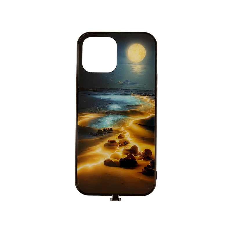 کاور داتینو طرح ماه ال ای دی دار شیشه ای مناسب برای گوشی موبایل اپل iPhone 13 pro max
