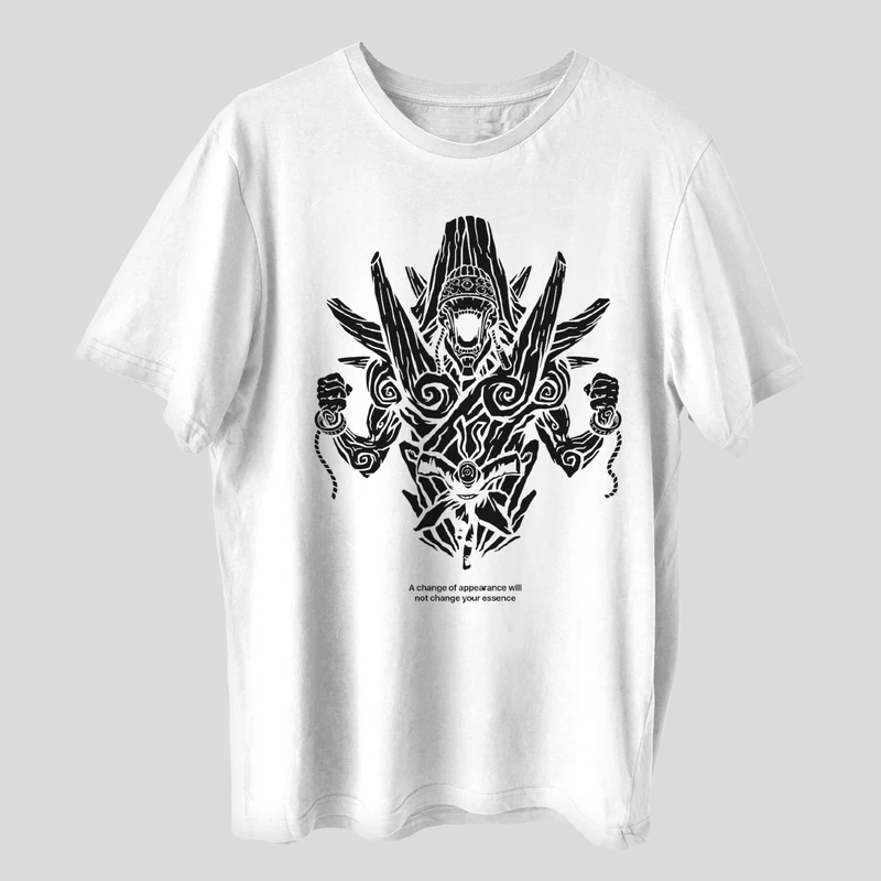 تی شرت آستین کوتاه مردانه مدل تک چشم z217