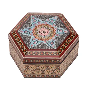 جعبه جواهرات خاتم کاری گالری گوهران مدل 570