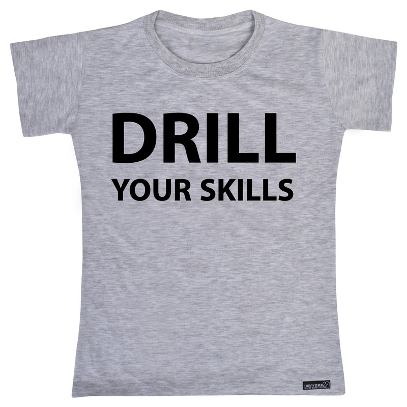 تی شرت آستین کوتاه دخترانه 27 مدل Drill Your Skills کد MH967