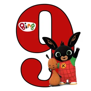 استند رومیزی تولد مدل عدد 9 طرح بینگ کد 1322