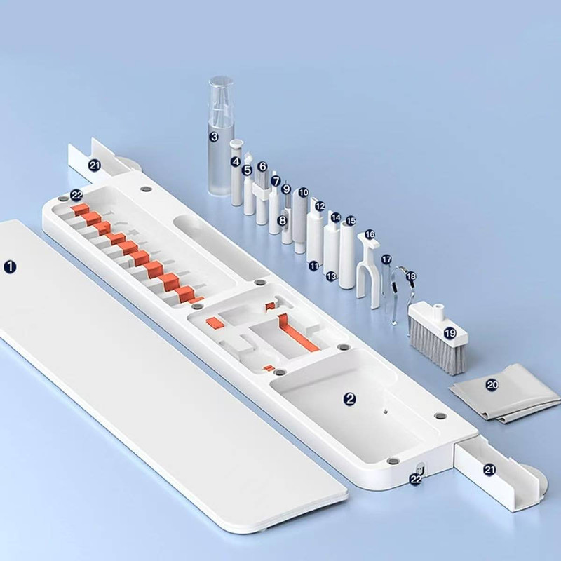 کیت تمیز کننده مدل زیر دستی کد QS-22 22 in 1