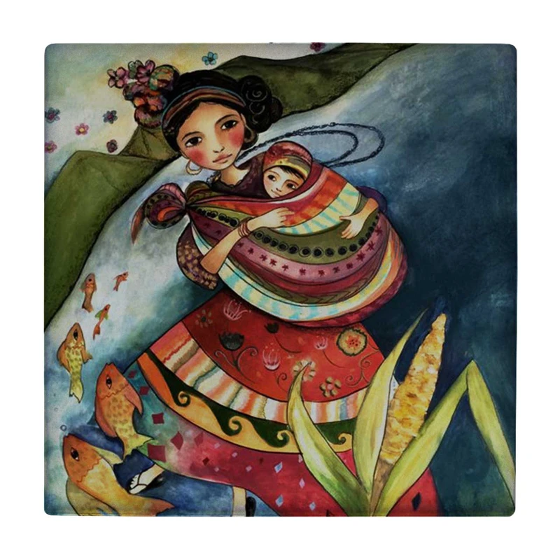 زیر لیوانی طرح مهر مادری کد    3245202_444