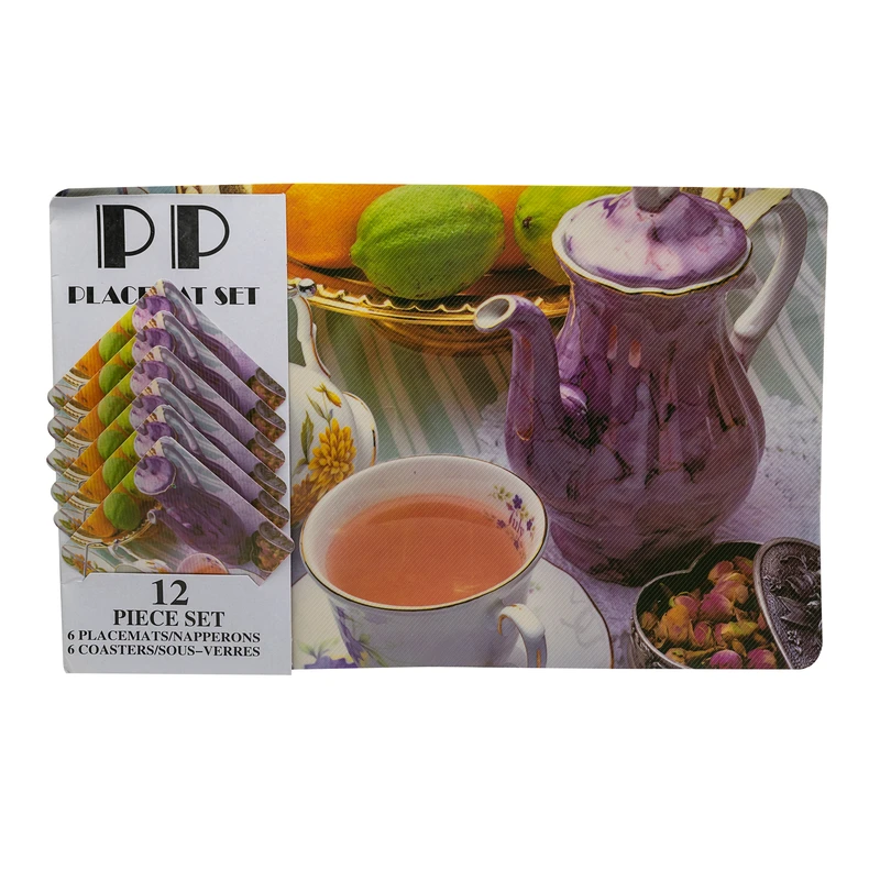 زیربشقابی مدل چایخوری مجموعه 12 عددی