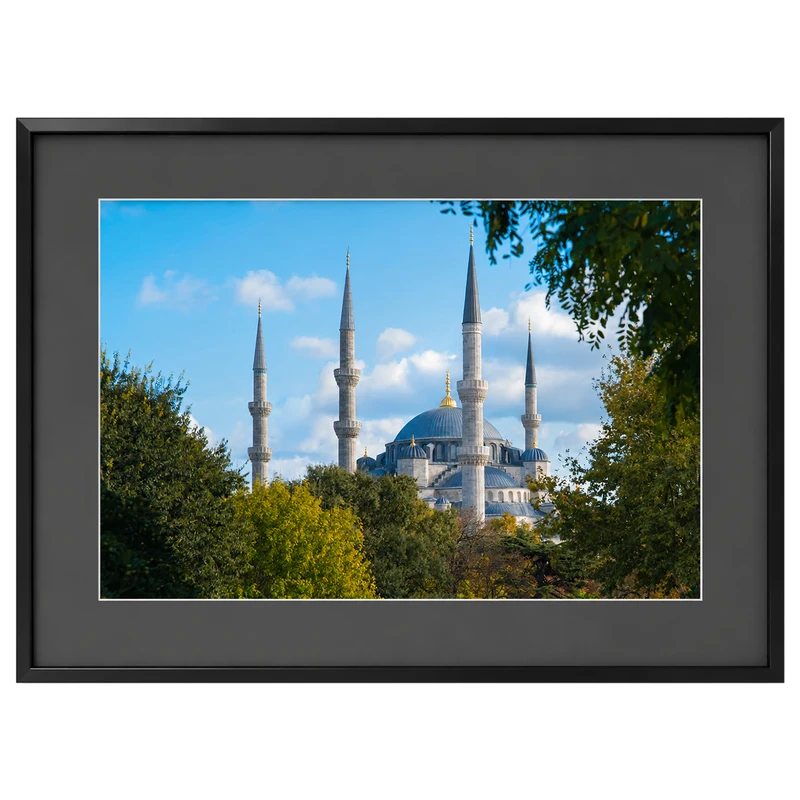 تابلو مدل مسجد فریم مشکی