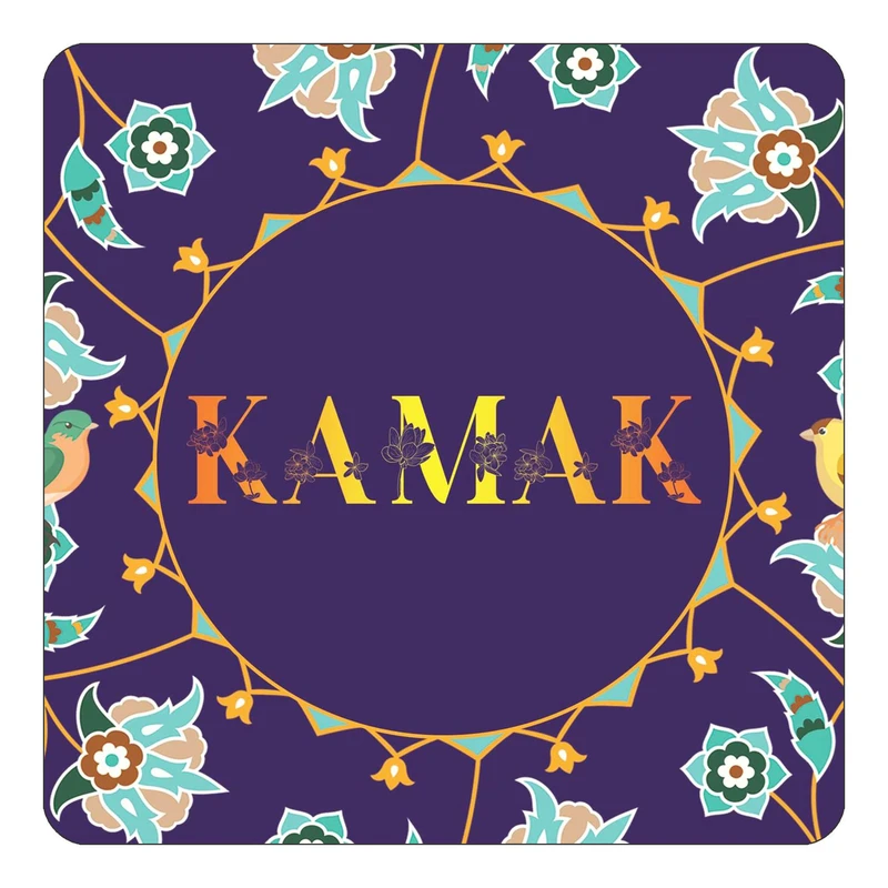 مگنت کاکتی طرح اسم کامک kamak مدل گل و بلبل کد mg14403