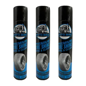 اسپری تمیز کننده لاستیک خودرو اتومکس کد ATX-650-3 حجم 650 میلی لیتر مجموعه 3 عددی