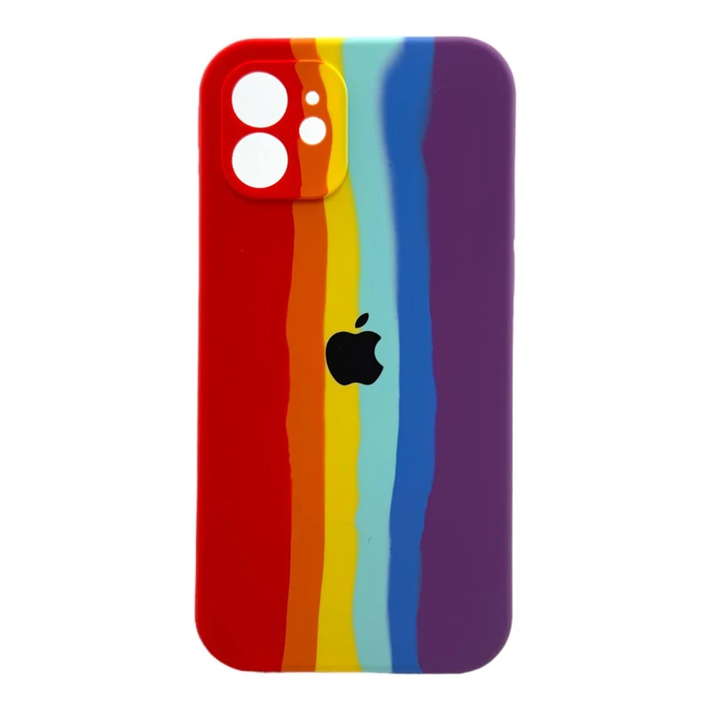 کاور مدل سیلیکونی پاک کنی آبرنگی کد 06 مناسب برای گوشی موبایل اپل Iphone 12