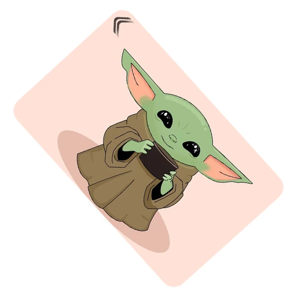 استیکر کارت طرح بیبی یودا Baby Yoda مدل CAC875-K-G1-194