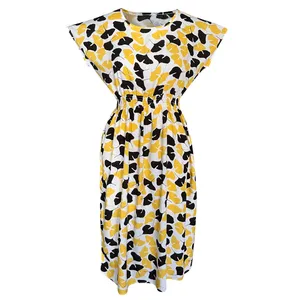 پیراهن ساحلی یقه گرد زنانه مدل 97