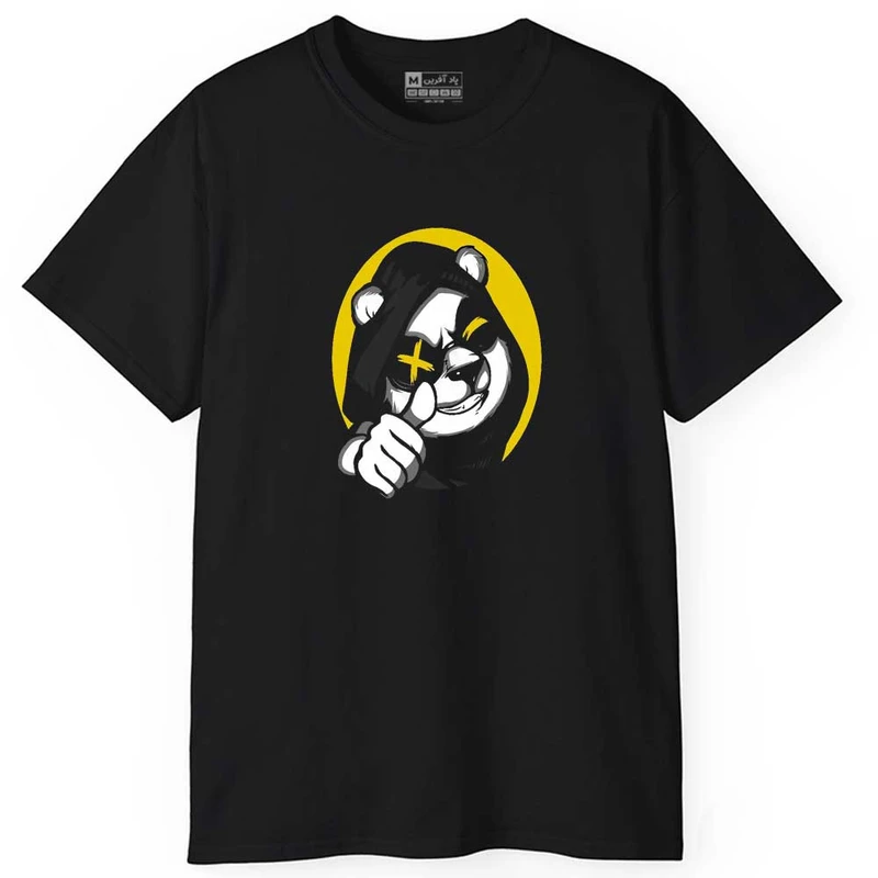 تی شرت آستین کوتاه مردانه پاد آفرین مدل اسپرت طرح پاندا کد 969