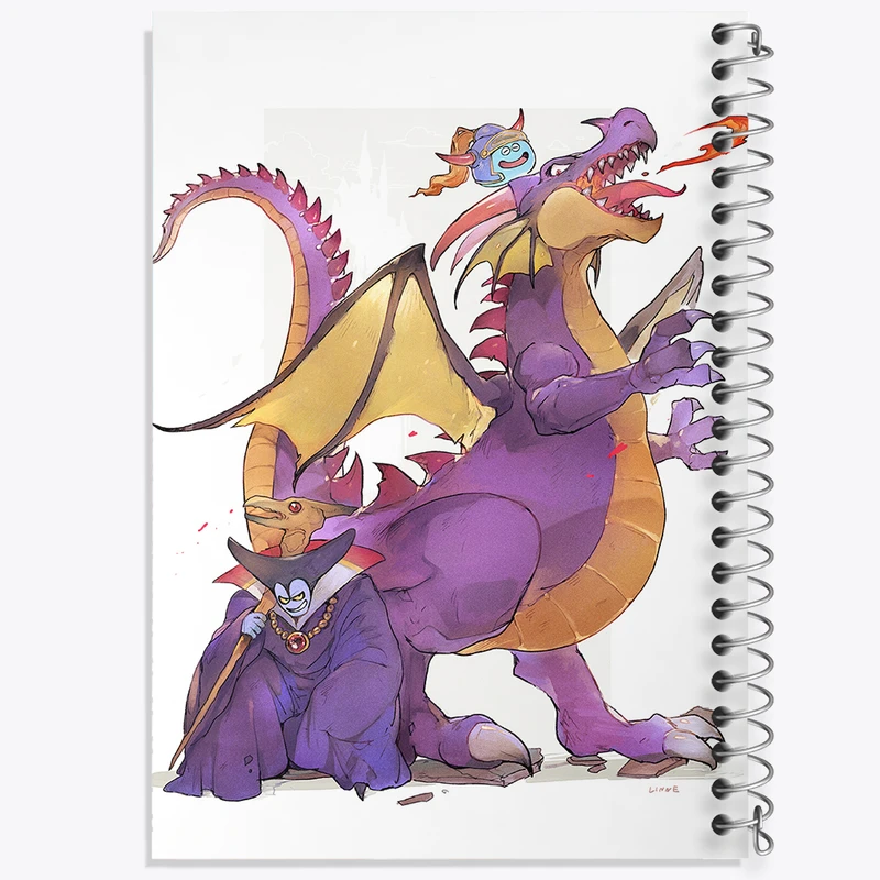 دفتر شطرنجی 50 برگ خندالو مدل بازی دراگون کوئست (Dragon Quest) کد 35262