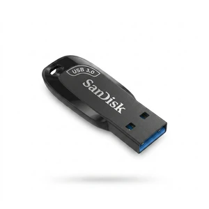 فلش مموری 64 گیگابایت سن دیسک مدل ultra shift cz410 با رابط usb 3.1، سرعت خواندن 100 مگابایت بر ثانیه، نرم افزار امنیتی sandisk secureaccess و بازیابی فایل rescuepro deluxe، مناسب ضبط خودرو و تلویزیون