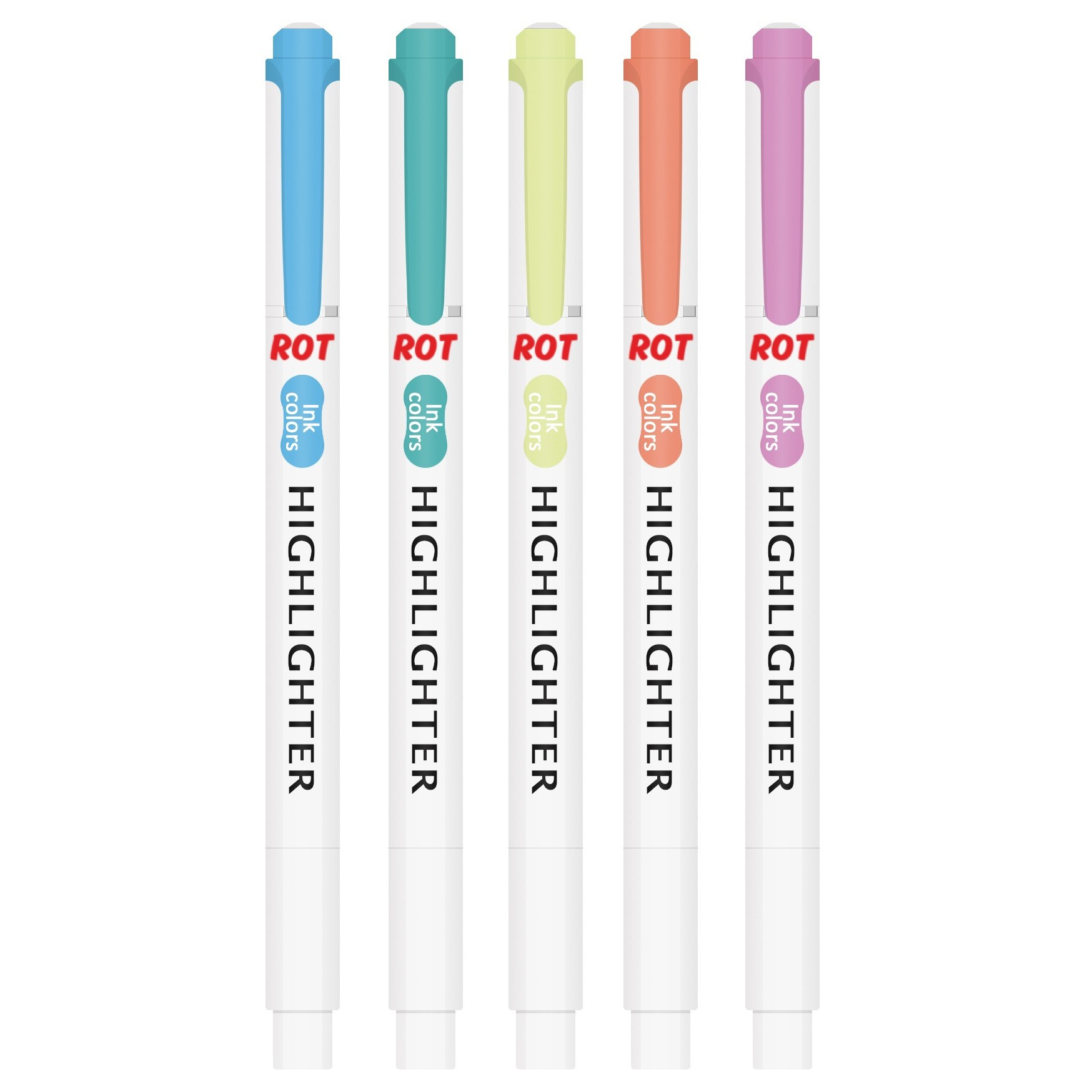ماژیک علامت گذار رآت مدل FLUORESCENT مجموعه 5 عددی