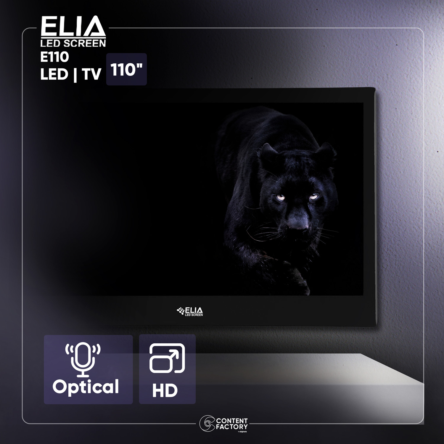 تلویزیون ال ای دی ایلیا مدل E110 سایز 110 اینچ