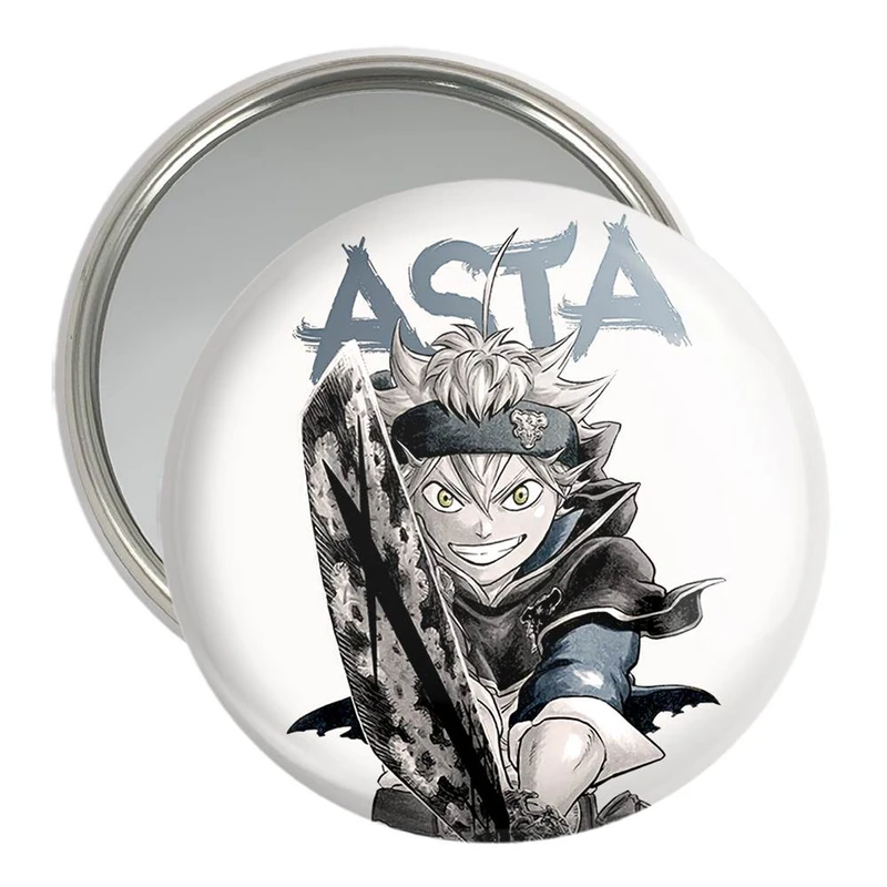 آینه جیبی خندالو مدل آستا انیمه بلک کلاور Black Clover  کد 10253