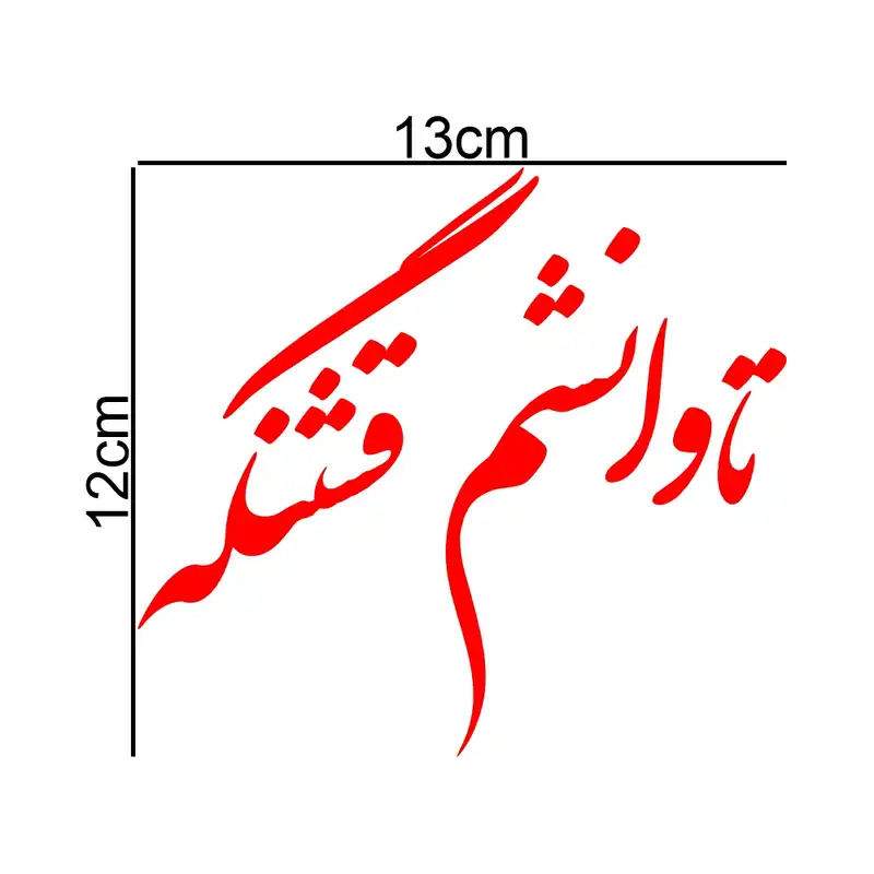 برچسب بدنه خودرو طرح تاوانشم قشنگه کد MT-R422