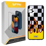 کاور اسپریگ طرح Flame مدل SPCVR مناسب برای گوشی موبایل سامسونگ Galaxy A52 4G / A52 5G / A52s 5G