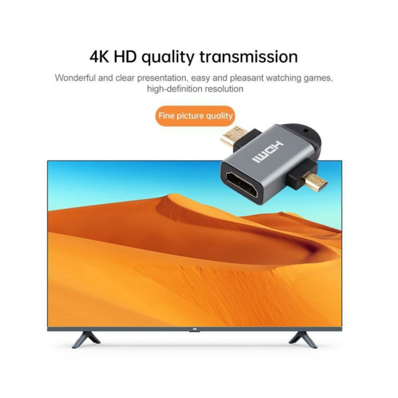 مبدل HDMI به Micro HDMI / Mini HDMI مدل 2K3P