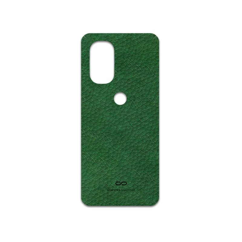 برچسب پوششی ماهوت مدل Green-Leather مناسب برای گوشی موبایل موتورولا Moto G51 5G