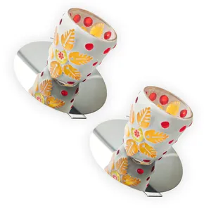 قاب چراغ هالوژن مدل دکوراتیو طرح کریستال پایه G4 کد G13 بسته 2 عددی