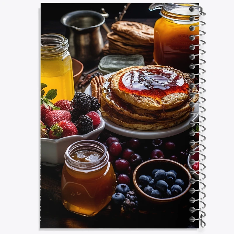 دفتر لیست خرید 50 برگ خندالو طرح پنکیک کد F448