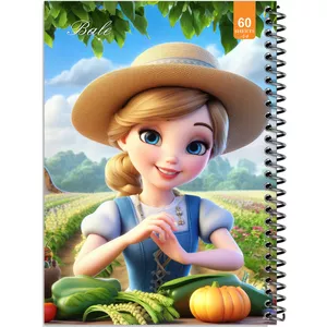 دفتر نقاشی 60 برگ انتشارات بله طرح فانتزی دخترانه مزرعه کد A4-O544