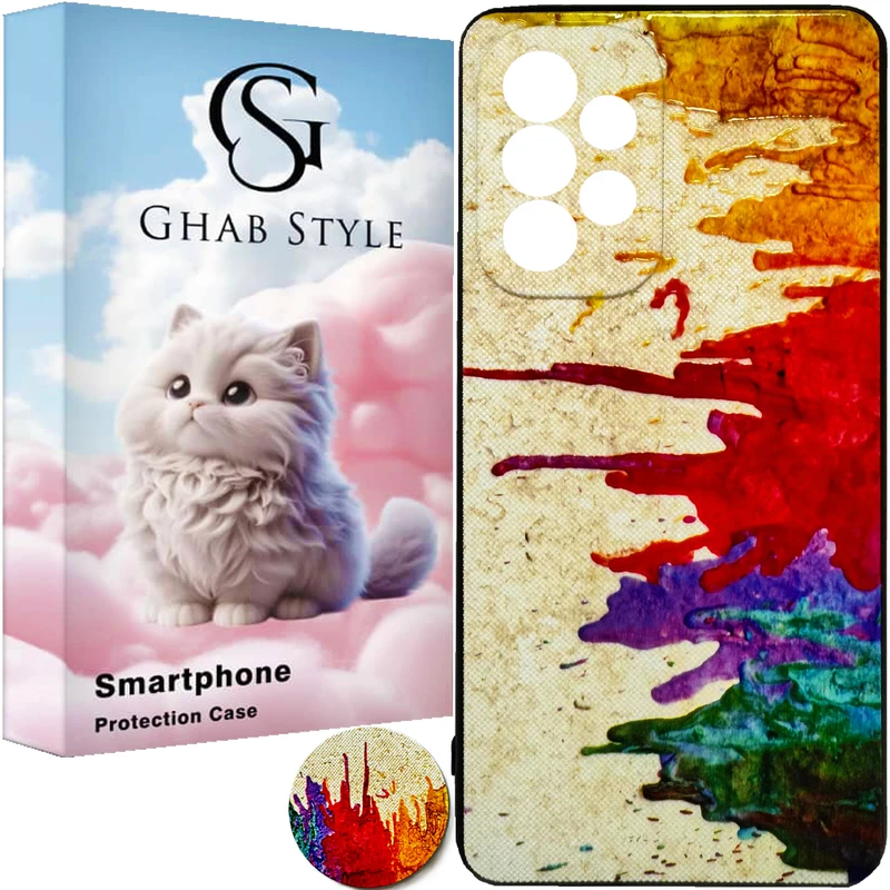 کاور قاب استایل مدل Sport مناسب برای گوشی موبایل سامسونگ Galaxy A53 / A53 5G به همراه پاب سوکت