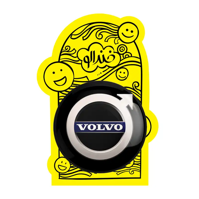 آینه جیبی خندالو مدل ولوو کد 23660