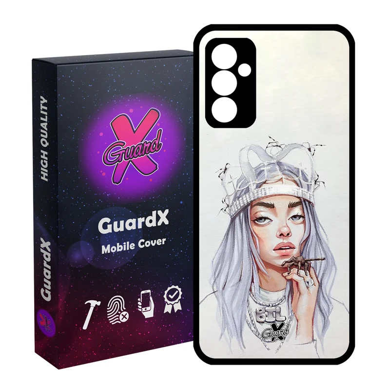 کاور گارد ایکس طرح Billie Eilish مدل Glass10149 مناسب برای گوشی موبایل سامسونگ Galaxy A54 / A54 5G