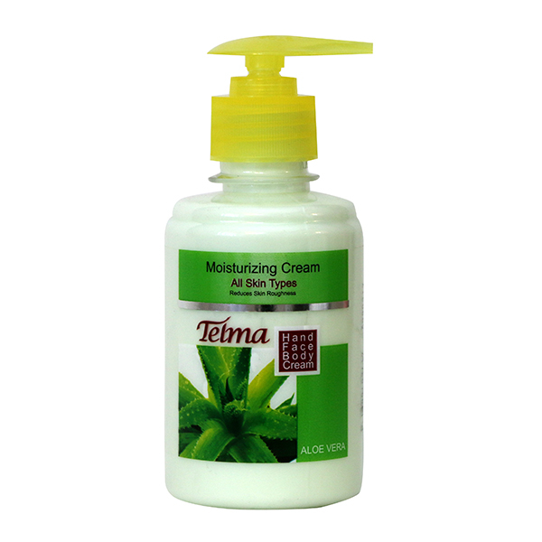 کرم مرطوب کننده تلما مدل aloe vera حجم 200 میلی لیتر