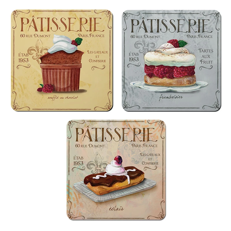 مگنت صباطرح مدل کافه آشپزخانه کد M1310 مجموعه 3 عددی