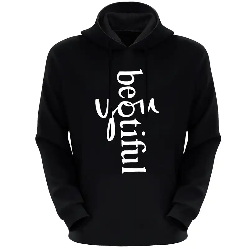 هودی زنانه مدل F347 be you رنگ مشکی