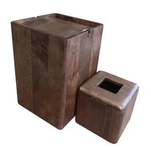 ست سطل و جای دستمال کاغذی مدل پروانه ای کد 01