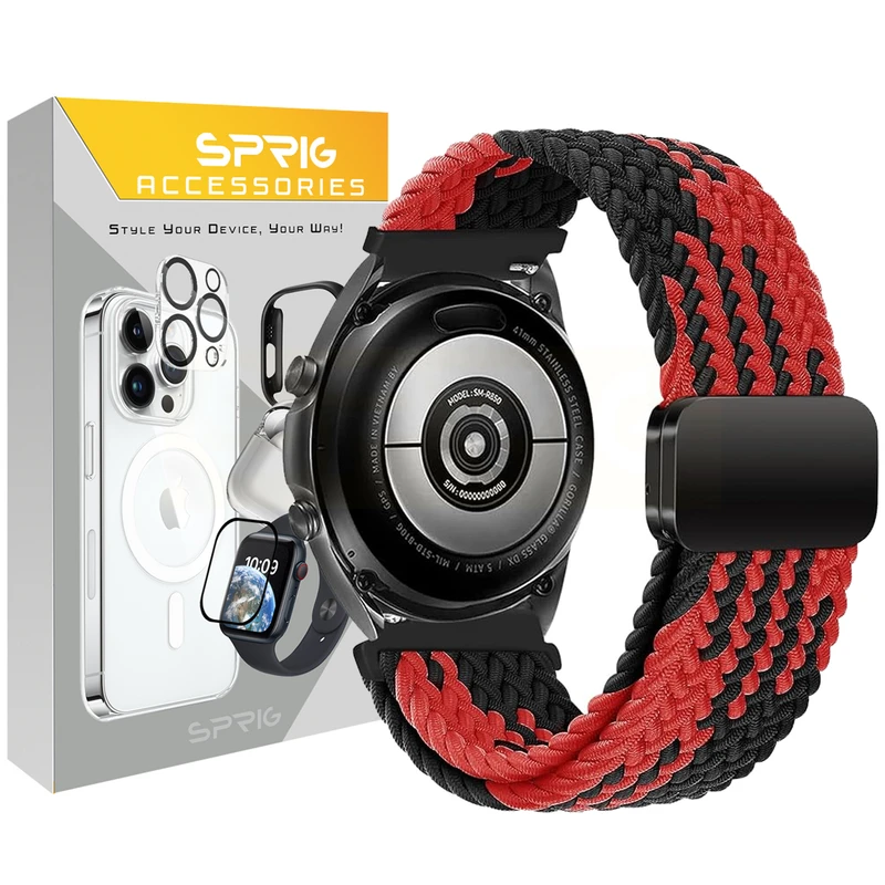 بند اسپریگ مدل Magnetic solo Braided-DualC TW مناسب برای ساعت هوشمند ناتینگ CMF Watch Pro / CMF Watch Pro 2