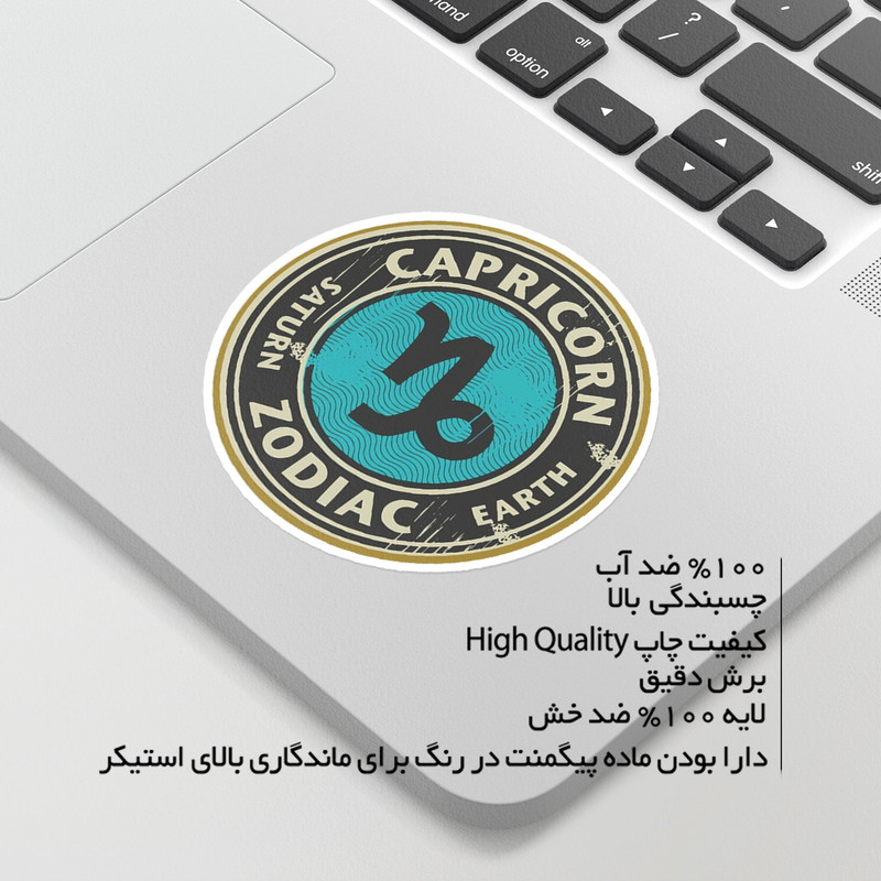 استیکر لپ تاپ ماسا دیزاین طرح ماه تولد دی مدل ZODI