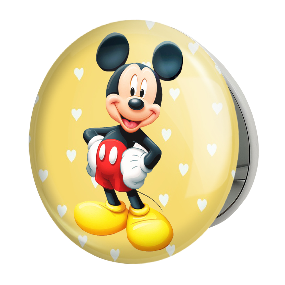 آینه جیبی خندالو طرح میکی موس Mickey Mouse مدل تاشو کد 2434