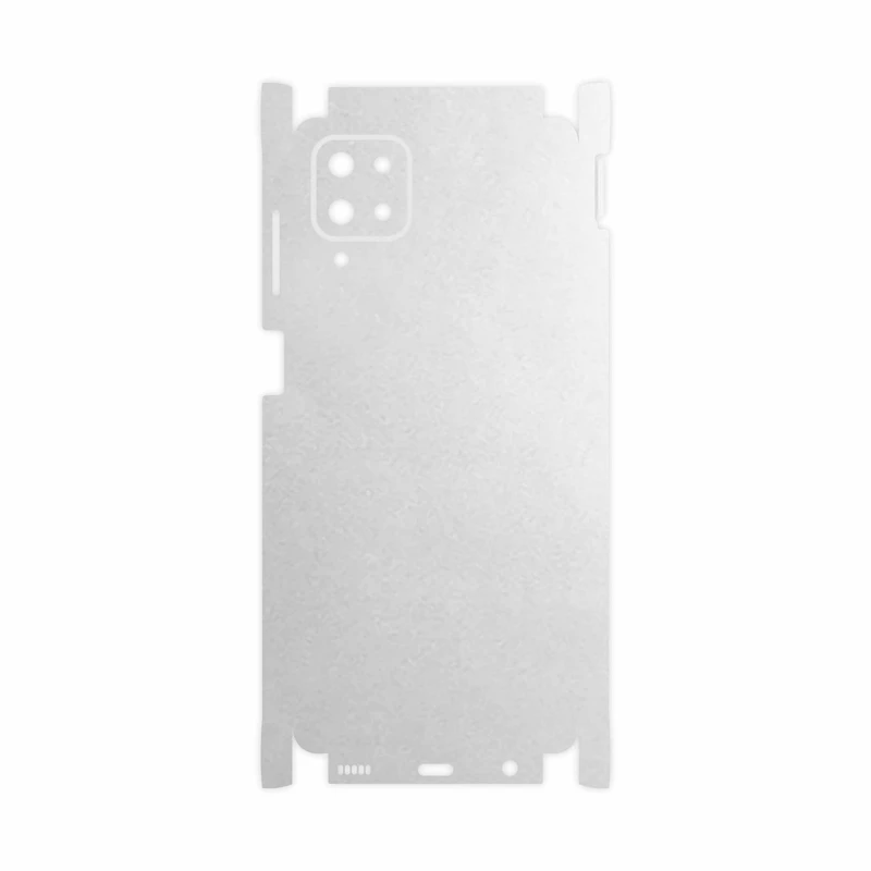 برچسب پوششی ماهوت مدل Metallic-White-FullSkin مناسب برای گوشی موبایل سامسونگ Galaxy A12 Nacho