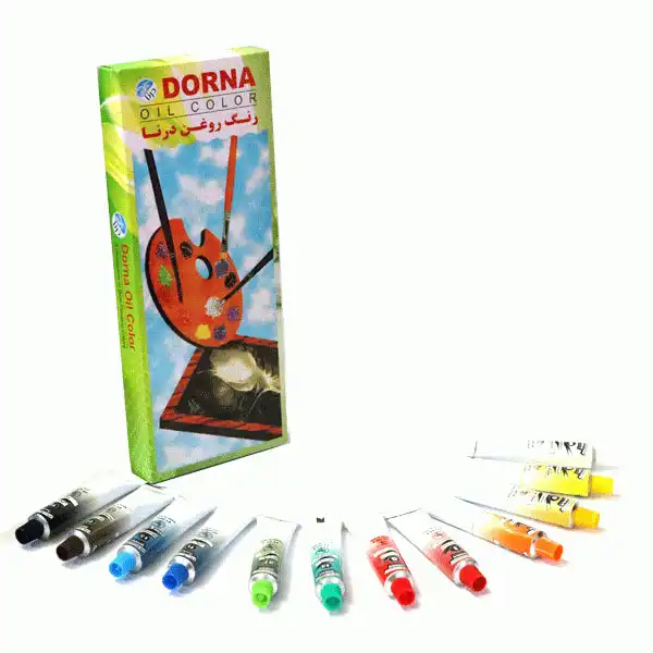 رنگ روغن درنا کد 21 حجم 12 میلی لیتر بسته 12 عددی