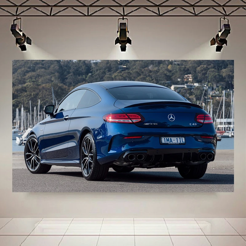 تابلو شاسی طرح ماشین مدل مرسدس بنز C63s کد AR1640