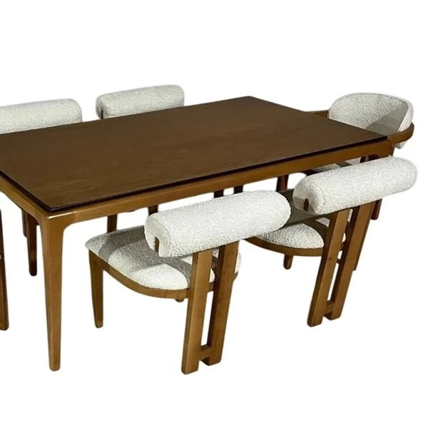 میز و صندلی ناهارخوری شش نفره گالری والریان مدل H1