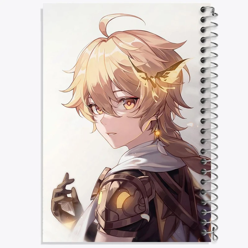 دفتر ژورنال نویسی 50 برگ خندالو مدل نقطه ای طرح بازی گنشین ایمپکت Genshin Impact کد 25706