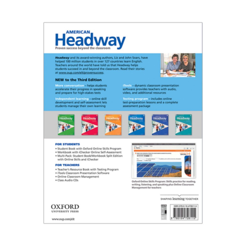 کتاب American Headway 3rd 3 اثر Liz and John Soars انتشارات آکسفورد کتاب American Headway 3rd 3 اثر Liz and John Soars انتشارات آکسفورد