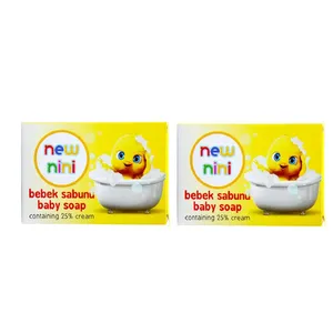 صابون کودک نیو نی نی مدل کرم دار  وزن 90 گرم بسته 2 عددی