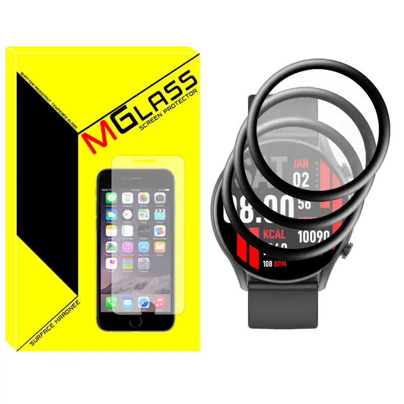 محافظ صفحه نمایش نانو ام گلس مدل NMG مناسب برای ساعت هوشمند کیسلکت KR بسته سه عددی