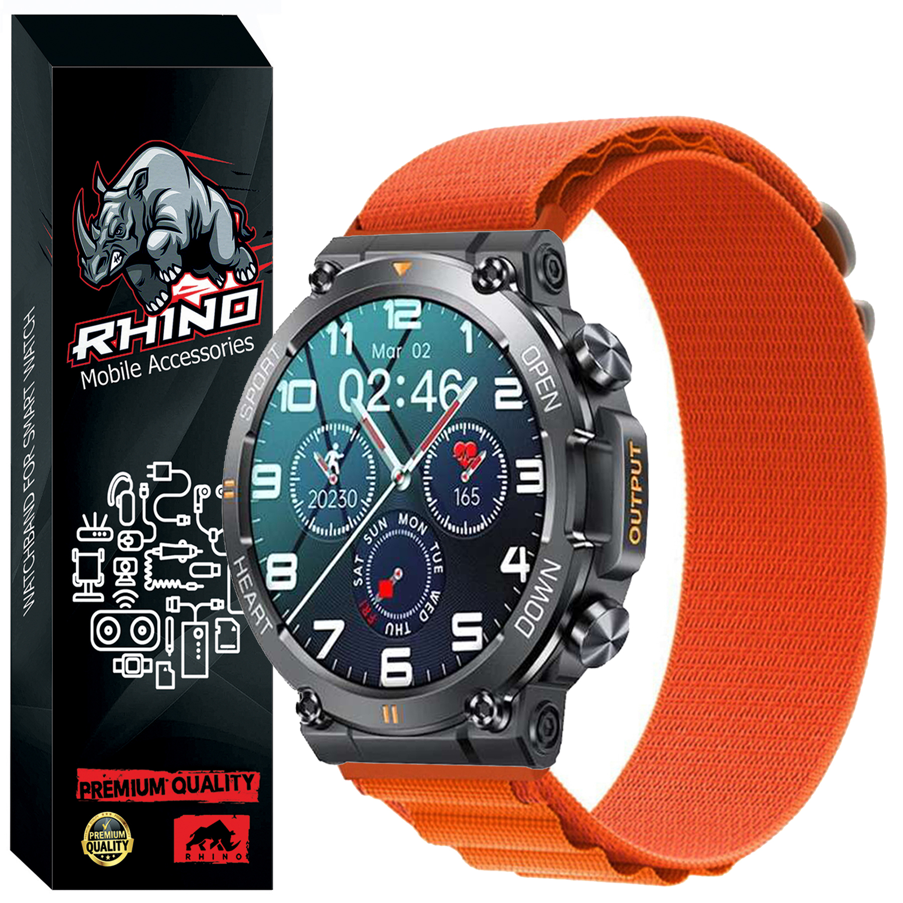 بند راینو مدل Alpine Loop مناسب برای ساعت هوشمند اسمارت واچ K59 Pro / K56 Pro Ultra